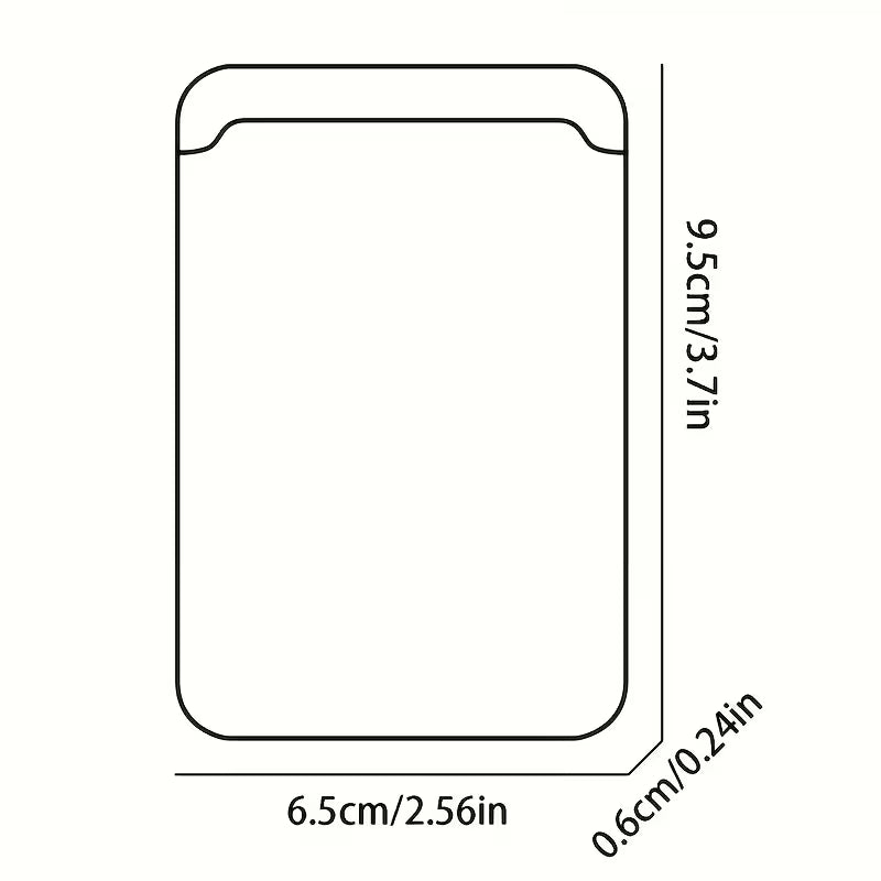Portatarjetas magnético para iPhone de piel sintética Negro