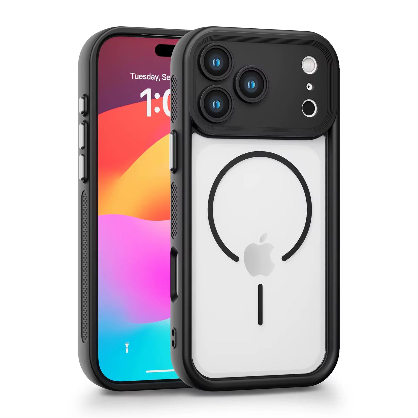 Funda de teléfono de carga magnética 360 ° Disipación de calor Funda de teléfono móvil a prueba de golpes para iPhone