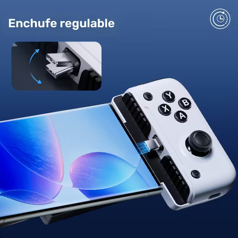 Mando de juegos móvil con cable de modo dual, compatible con Android, con vibración háptica