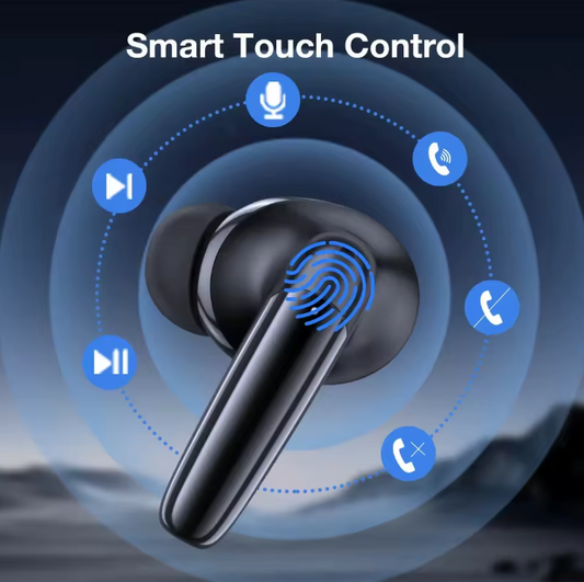 Audifonos inalambricos 1Hora color negro 5H con una carga 18H con estuche
