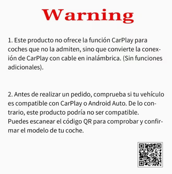 Adaptador Car Play Inalambrico