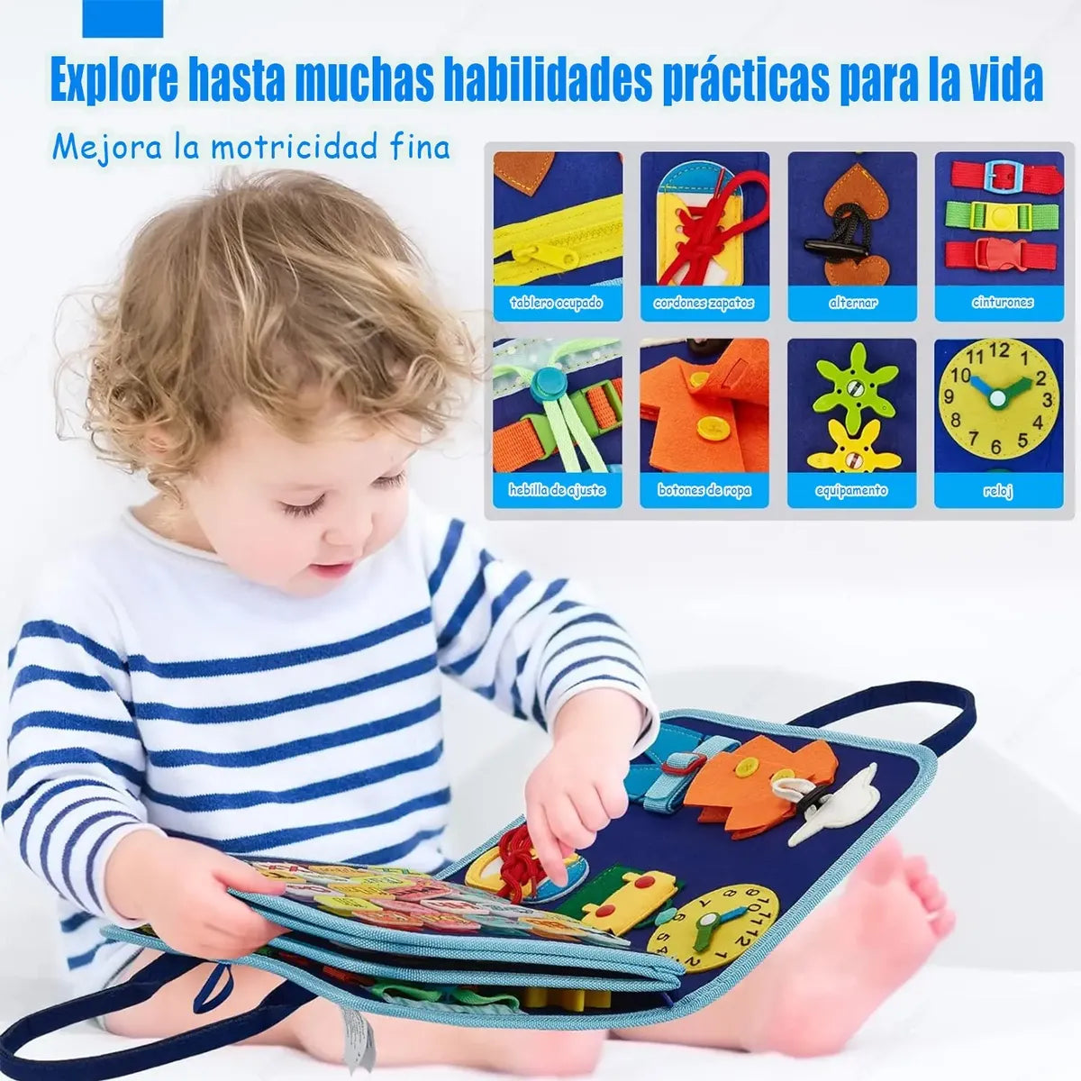 Juguete Montessori 2-7 años Azul