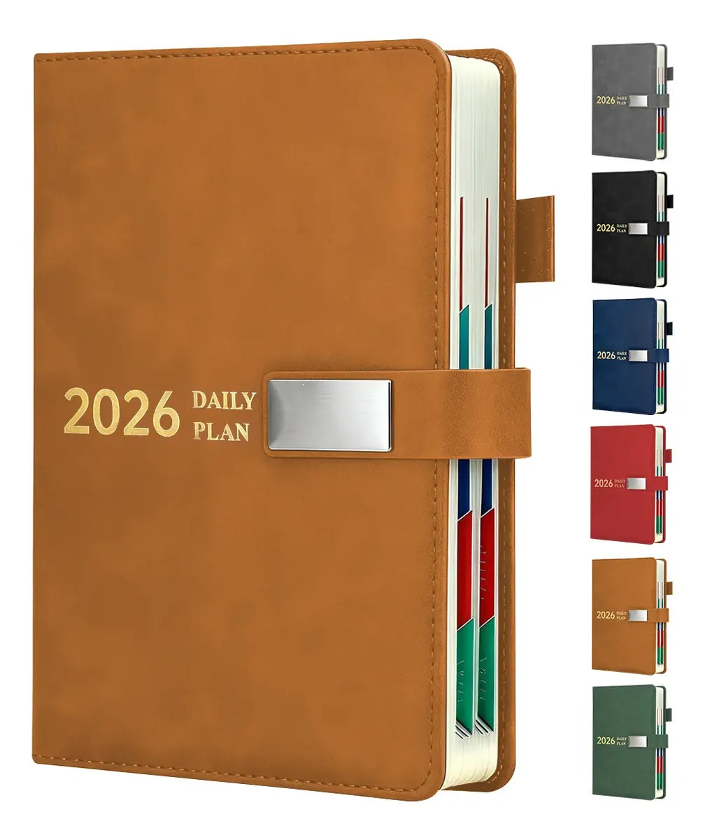 Agenda Diaria 2026 Organizadora Planificadora A5 Azul