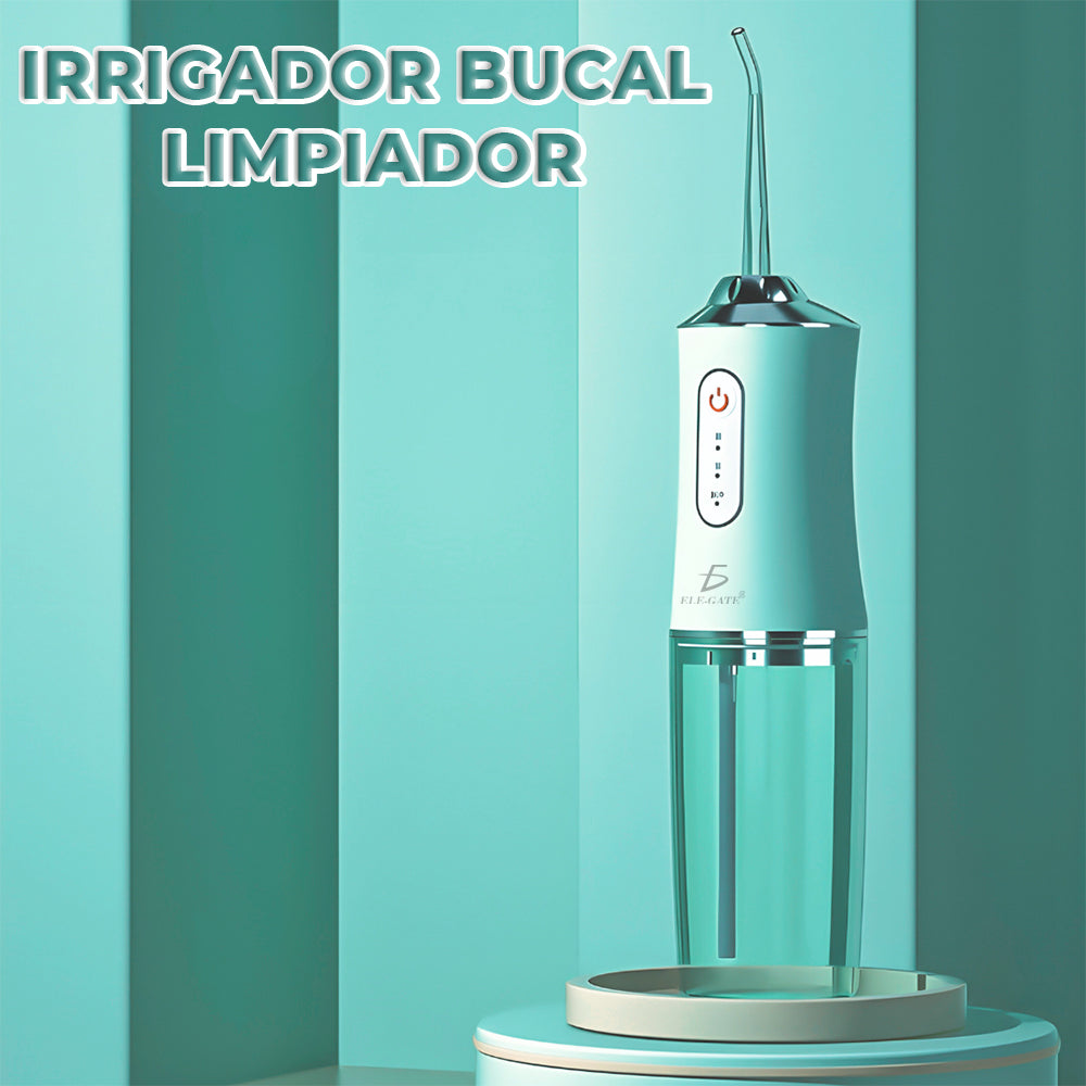 Limpiador bucal recargable del escalador dental eléctrico portátil verde