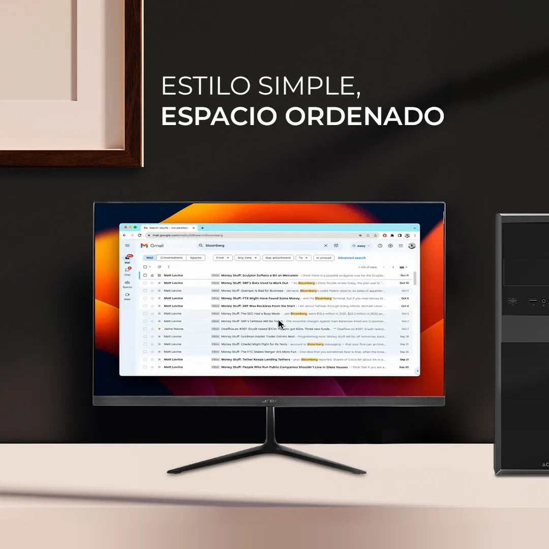 Monitor Acteck Plano 23.8 IPS Captive Vivid SP240 FHD 75Hz 5ms