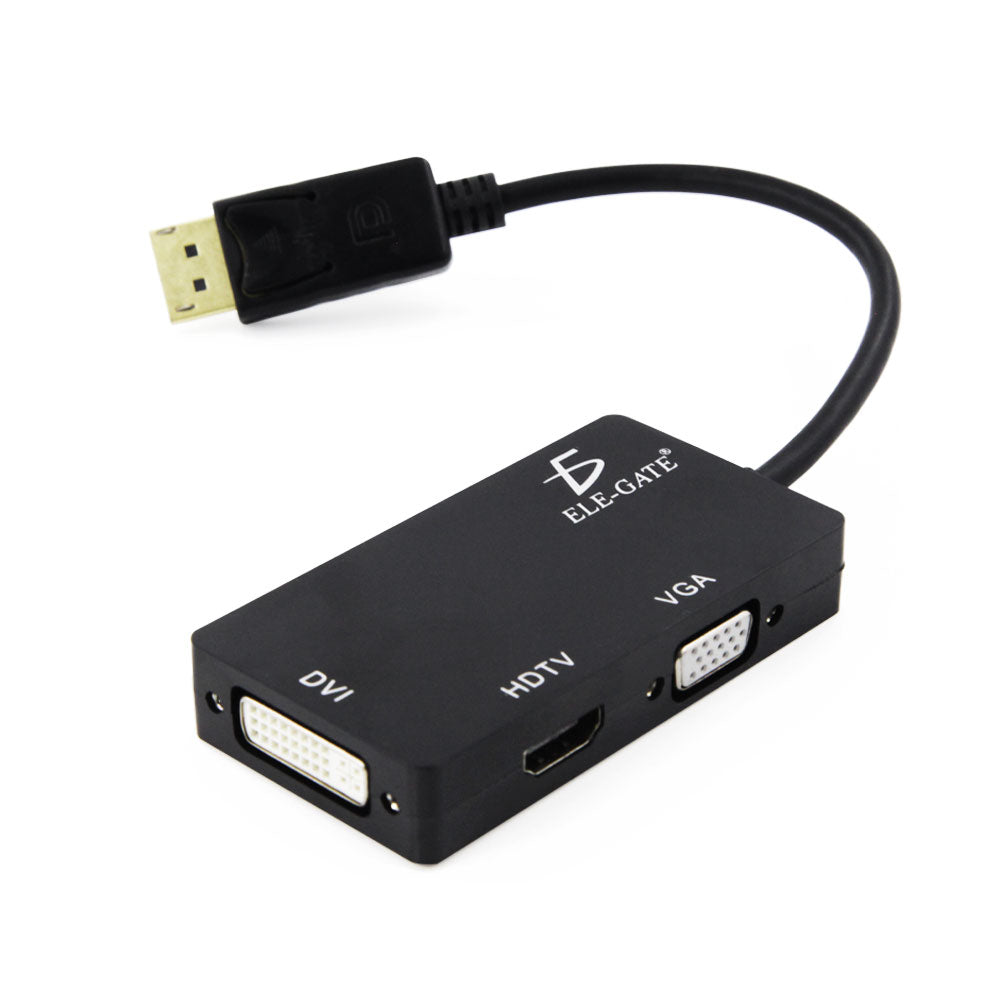 Adaptador 3 En 1 Dp Displayport AHdmi Vga Dvi De Mac