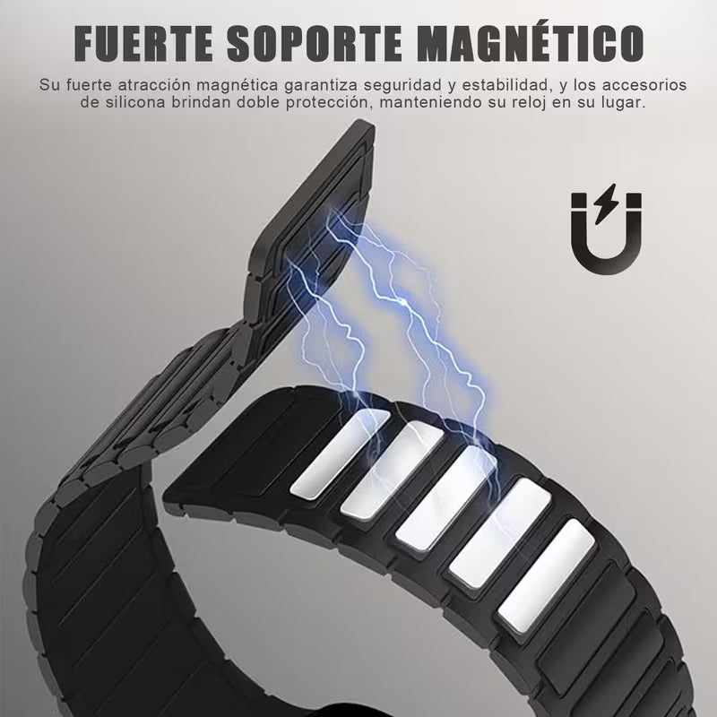 Correa Magnética de Silicona compatible con Apple Watch