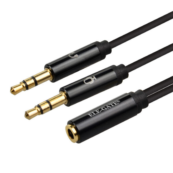 Adaptador Auxilar 3.5 Headset Diadema Celular Audifono Pc