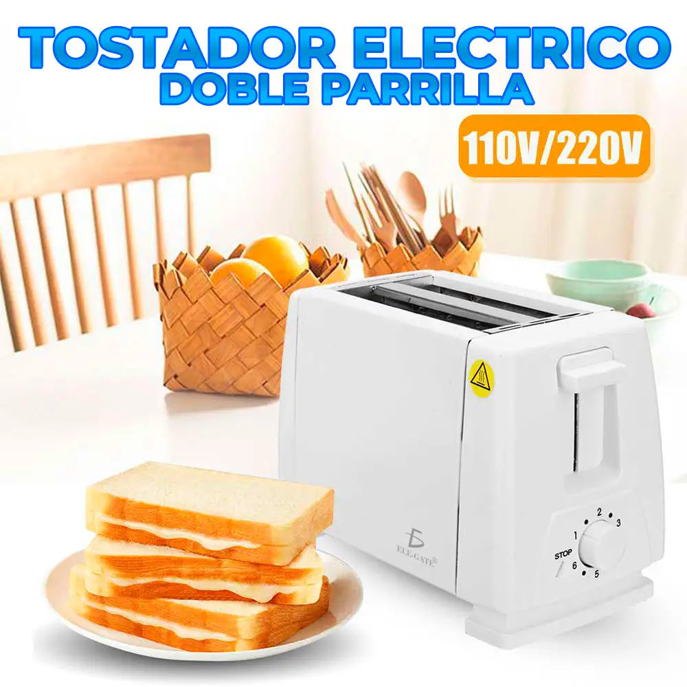 Tostadora Eléctrica De Pan 2 Rebanadas 6 Niveles