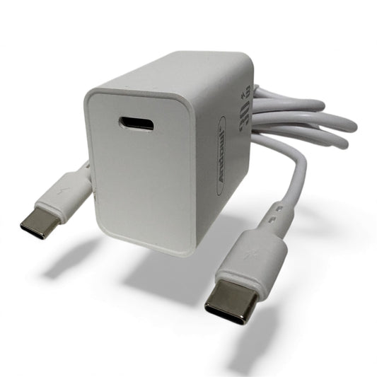 Kit de carga tipo C 30W cubo y cable de datos