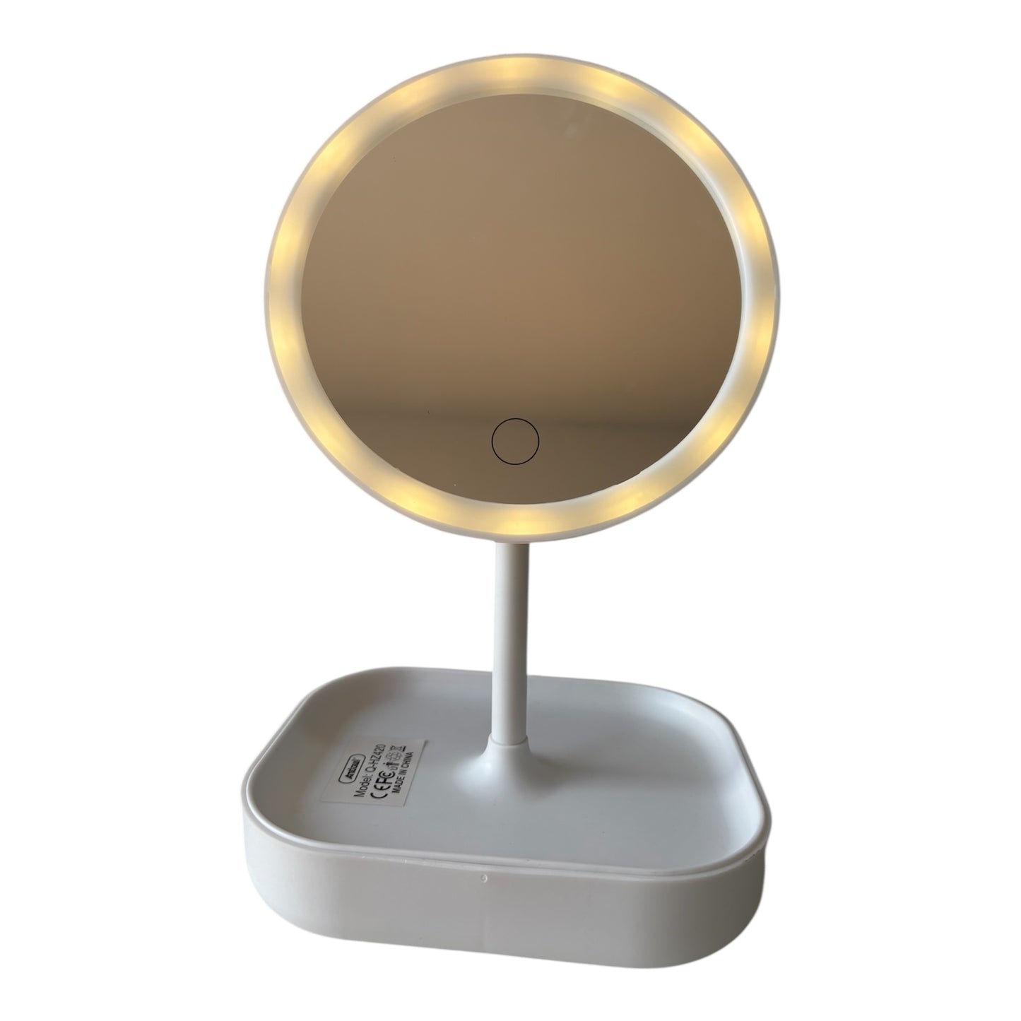 Espejo de maquillaje con luz LED ajustable