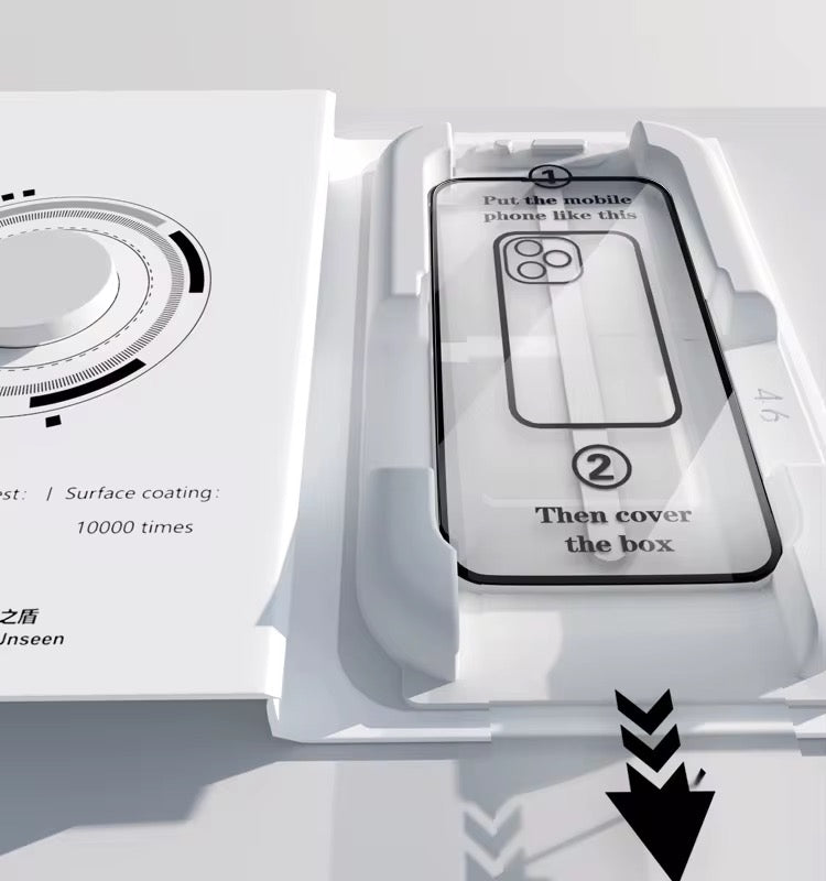 Protectores de vidrio templado para iPhone con privacidad antiespía con kit de instalación