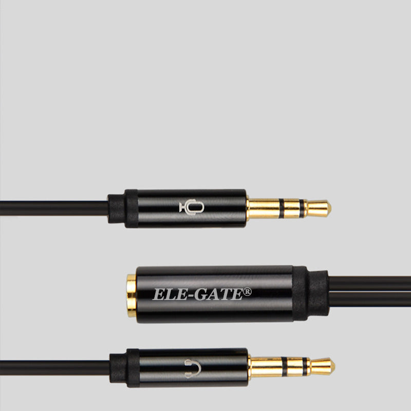 Adaptador Auxilar 3.5 Headset Diadema Celular Audifono Pc