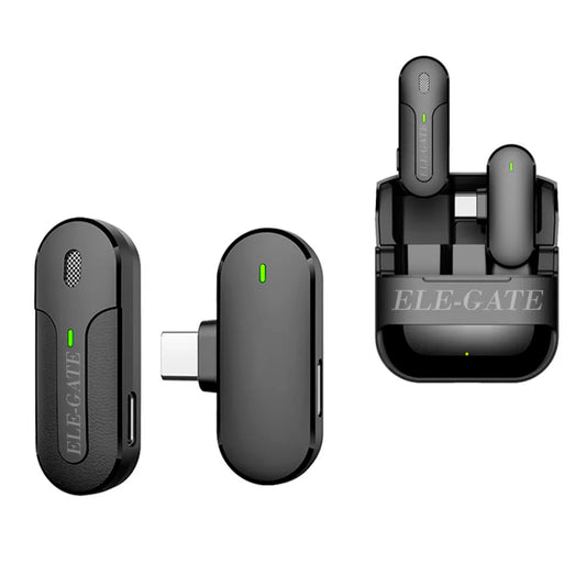 Micrófono Lavalier Inalámbrico Tipo C – Grabación de Audio Manos Libres