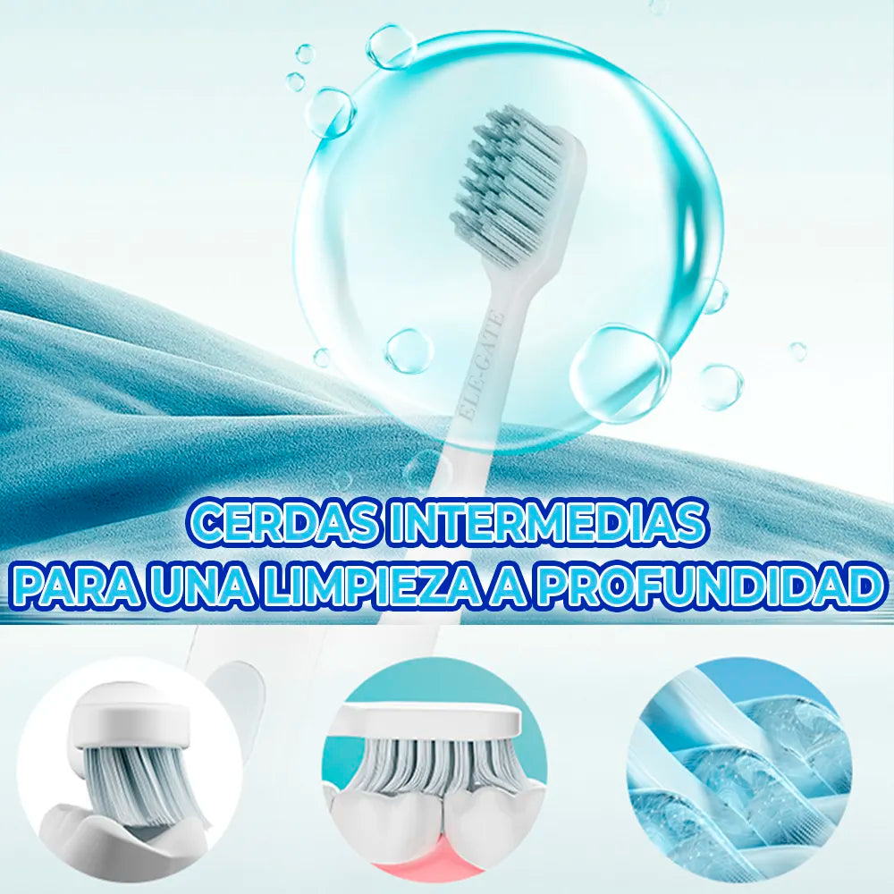 Cepillo De Dientes Eléctrico Recargable Ultrasónico Con 2 cabezales