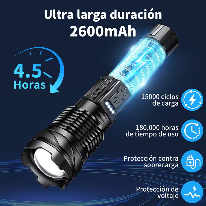 Lampara recargable 2000 Lumens