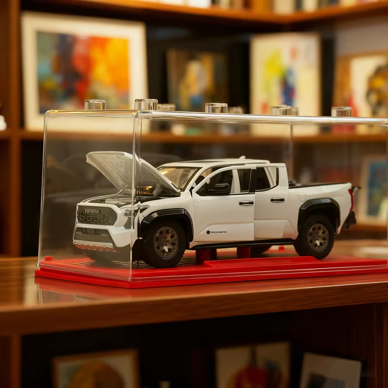 Toyota Tacoma De Metal A Escala Blanca