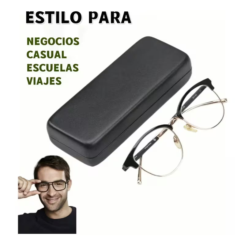 Estuche Lentes Duro Rígido Impermeable Negro