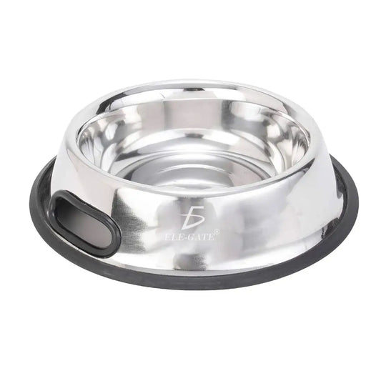 Platon para Mascotas de Acero Inoxidable Antideslizantes para Perros y Gatos Talla S