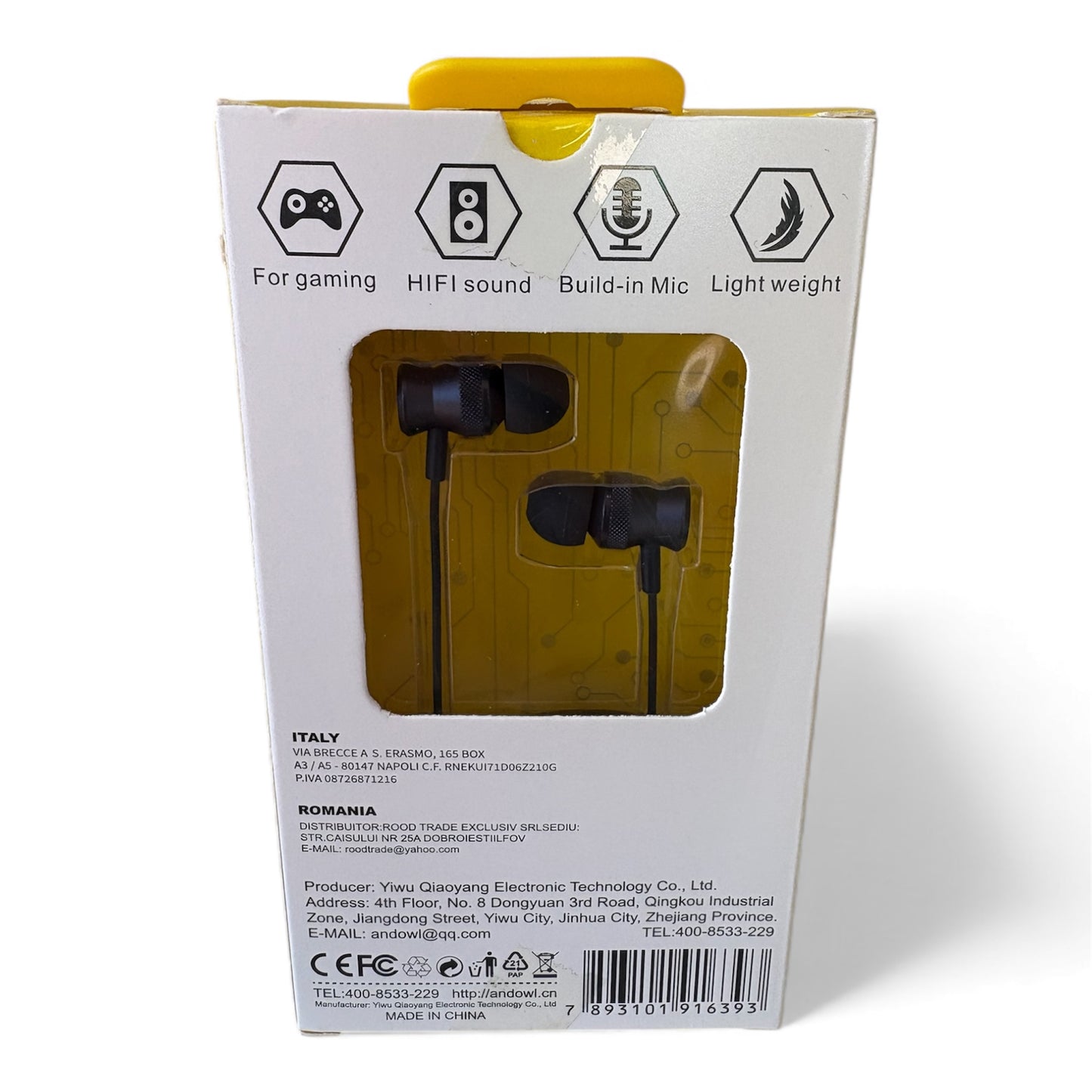 Auriculares con cable de calidad de sonido HiFi con interfaz con enchufe de 35mm y micrófono incorporado para juegos y música