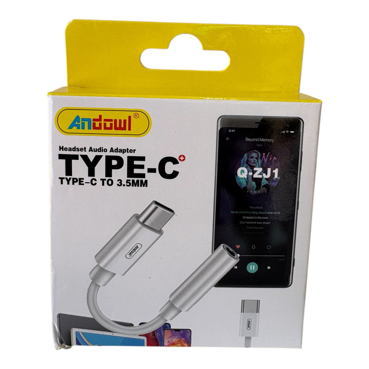 Adaptador de audio de a 3.5mm para auriculares y altavoces Tipo-C a DC