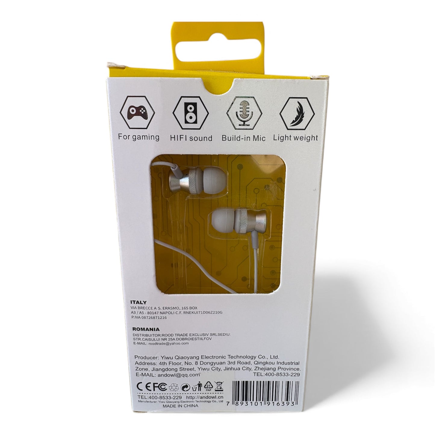 Auriculares con cable de calidad de sonido HiFi con interfaz con enchufe de 35mm y micrófono incorporado para juegos y música