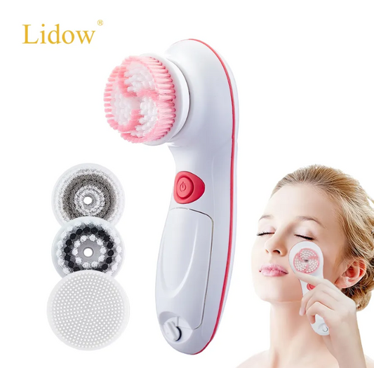 Limpiador facial eléctrico exfoliante 4 en 1