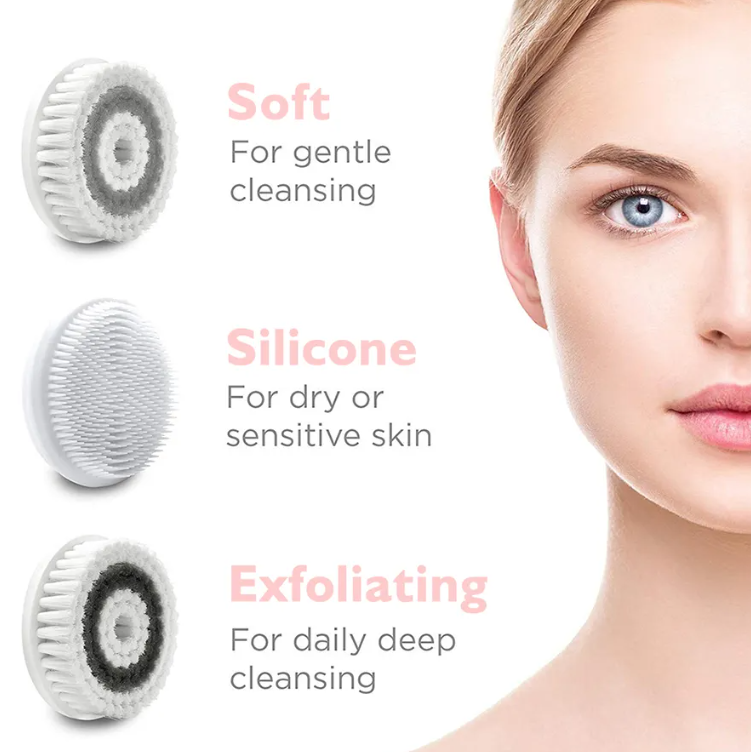 Limpiador facial eléctrico exfoliante 4 en 1