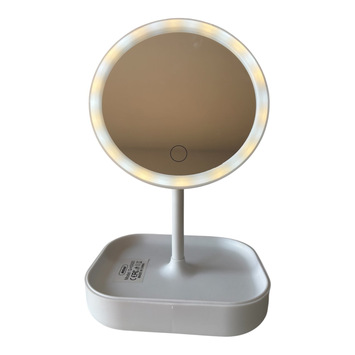 Espejo de maquillaje con luz LED ajustable