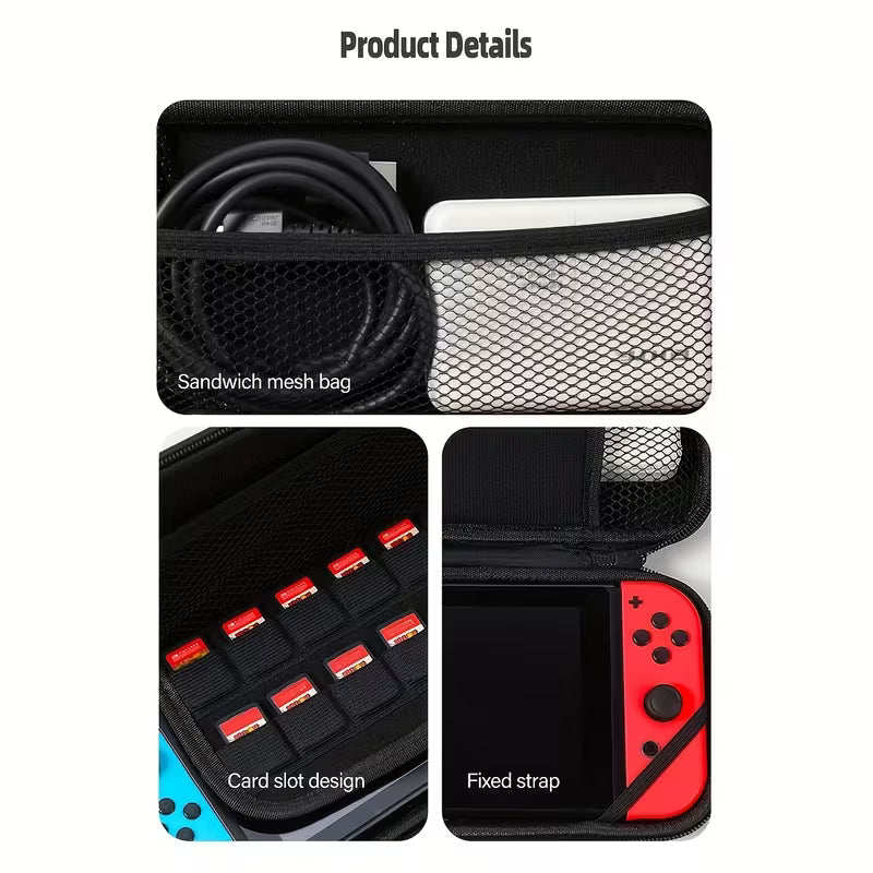 Estuche de cuero PU para Nintendo Switch