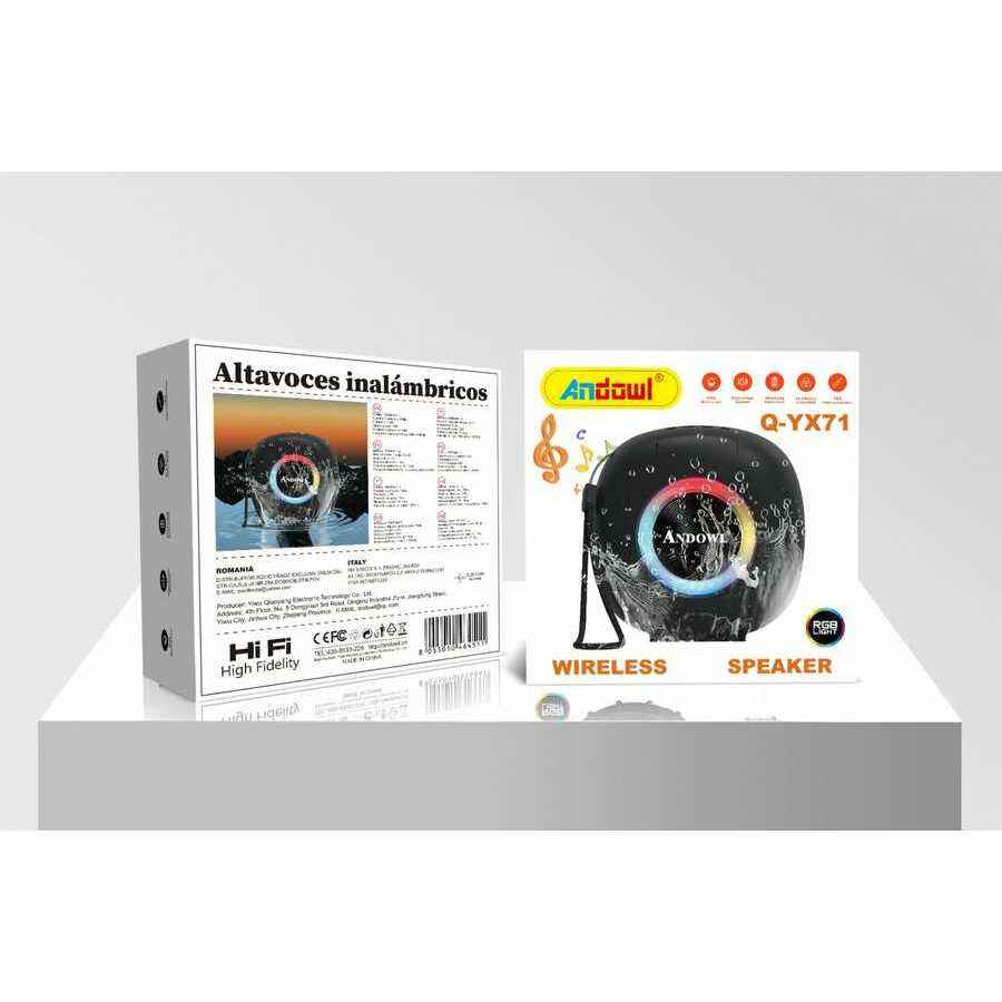 Altavoz Inalámbrico RGB Impermeable TWS