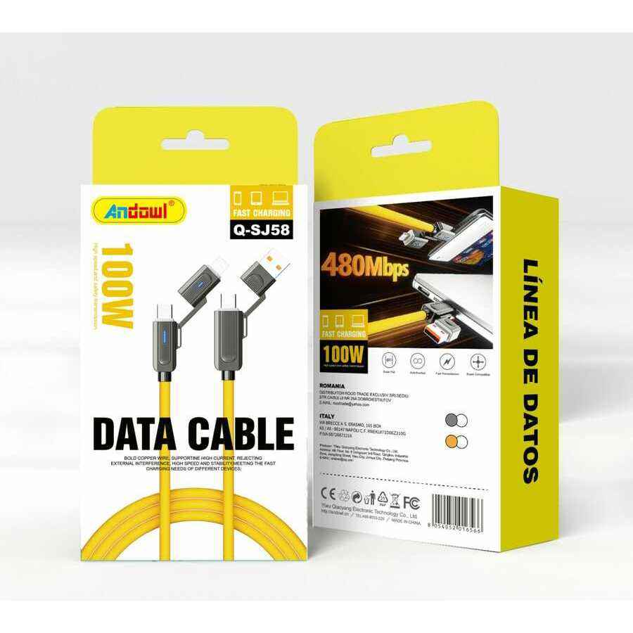 Cable De Datos Carga Rápida 100W USB-C-Lightning