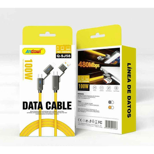Cable De Datos Carga Rápida 100W USB-C-Lightning