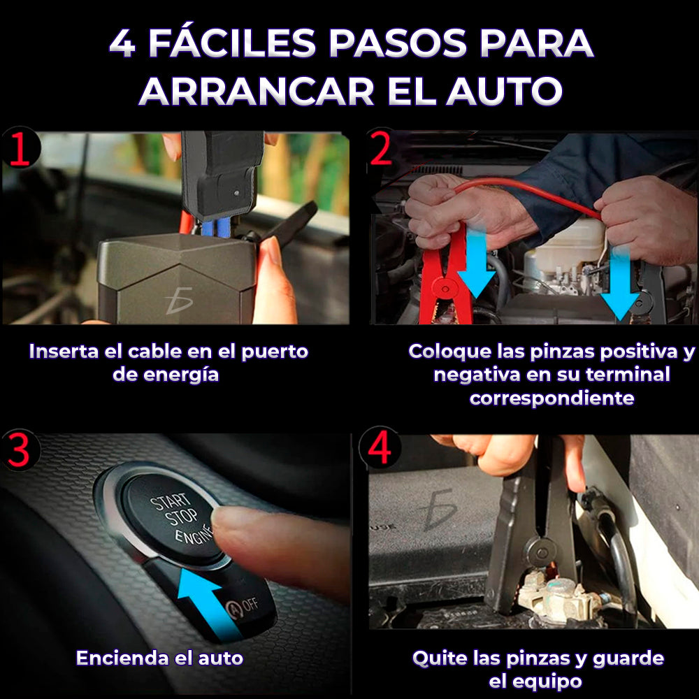 Cargador Portátil para tu Auto de 1500 A