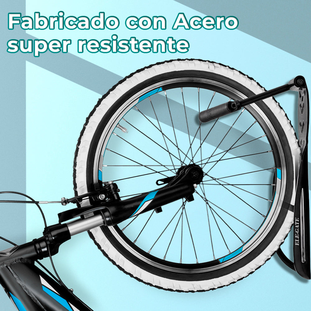 Soporte Metálico de Pared para Bicicleta con Acero Reforzado