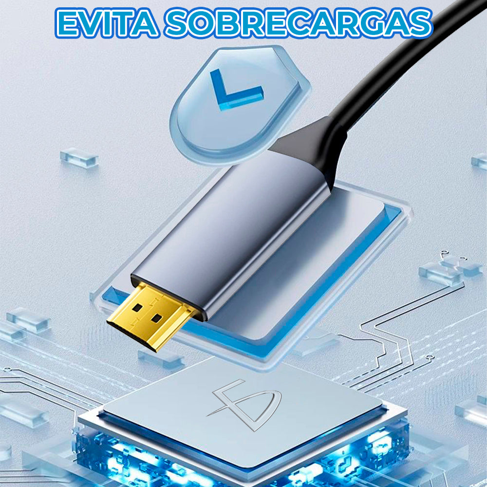 Cable Adaptador USB-C Thunderbolt a HDMI 4K 1.8 Metros