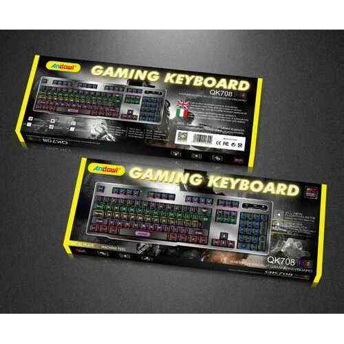 Teclado gamer con cable USB