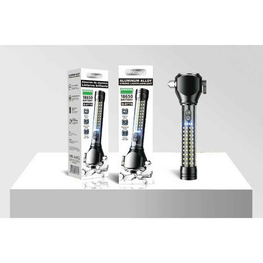 Linterna brillante impermeable recargable 140 LM 2500 mah