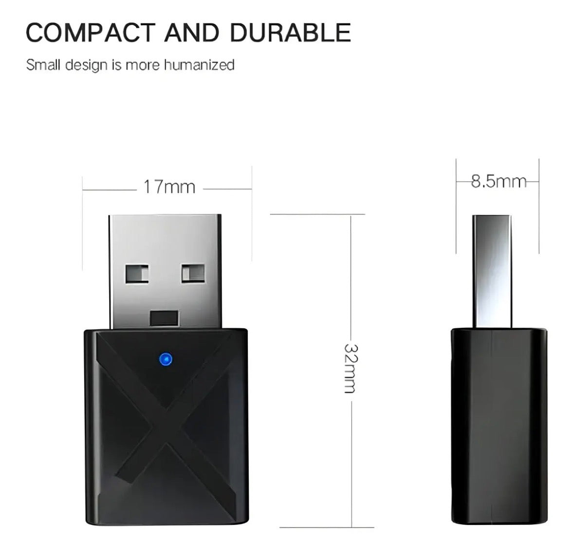 Adaptador USB Bluetooth 2 en 1 inalámbrico transmisor y receptor