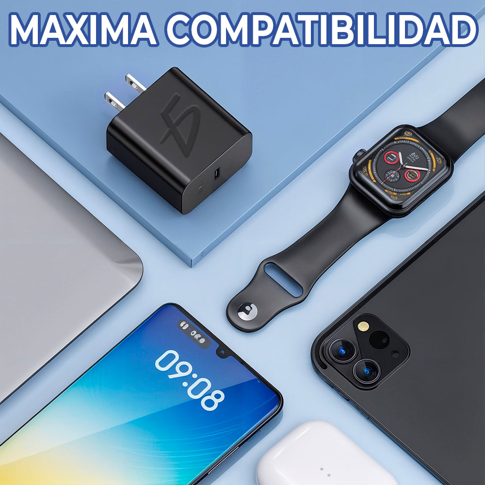 Cargador Tipo C 20 W con Carga Rápida y Protección Inteligente