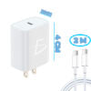 Kit Cuadro de Carga Tipo C 20 W + Cable Tipo C a C de 2 metros