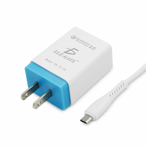 Cargador Qualcomm 3.0 carga rápida V8 turbo