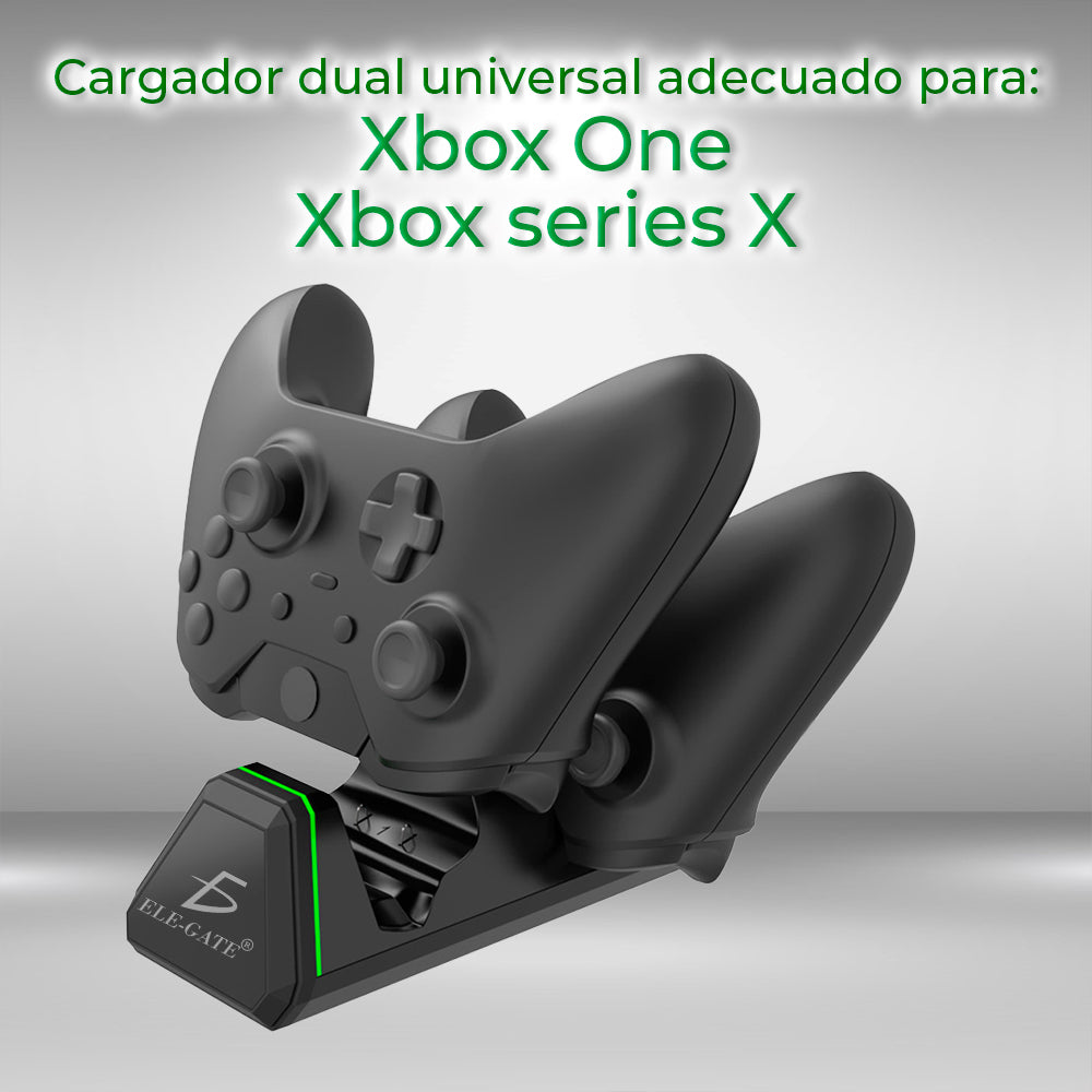 Estación de Carga para Mandos Inalámbricos - Compatible con Controladores Xboxy PlayStation