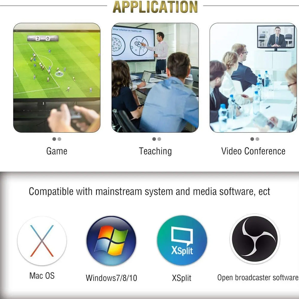 Tarjetas De Captura De Audio Y Vídeo Hdmi AUsb