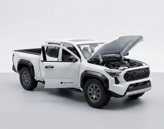 Toyota Tacoma De Metal A Escala Blanca
