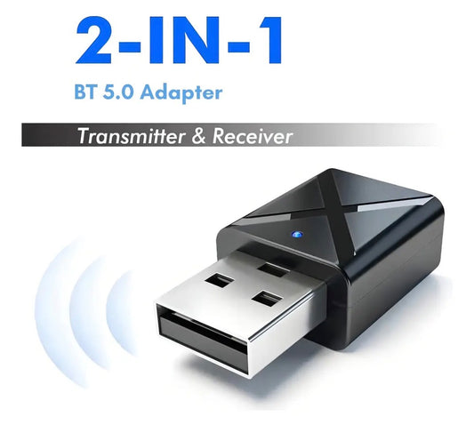 Adaptador USB Bluetooth 2 en 1 inalámbrico transmisor y receptor