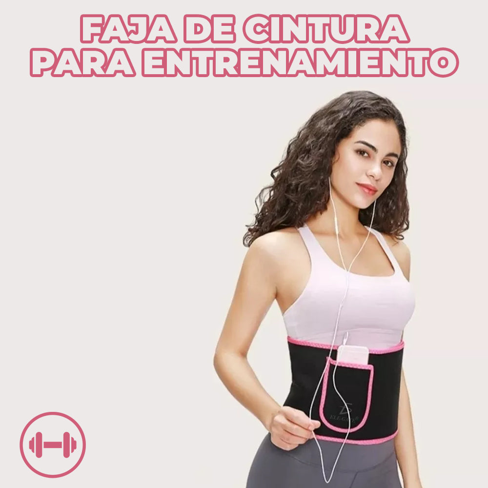 Fajas reductoras de cintura para mujer faja con velcros efecto sauna