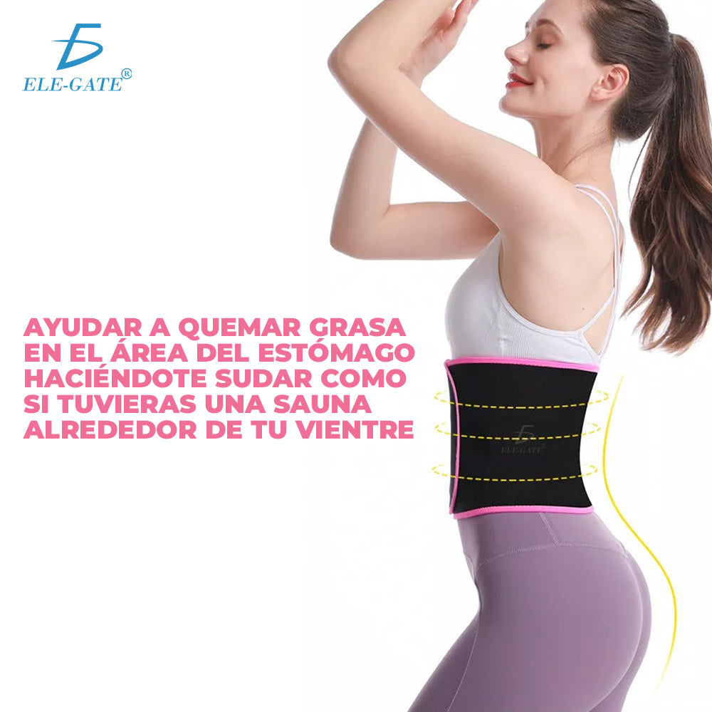 Fajas reductoras de cintura para mujer faja con velcros efecto sauna