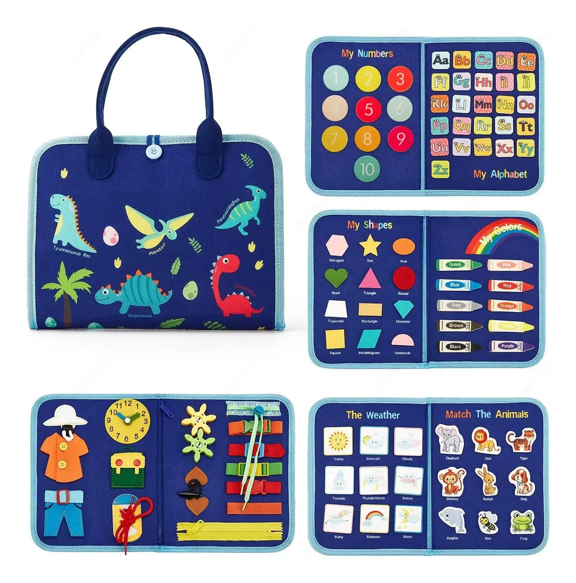 Juguete Montessori 2-7 años Azul
