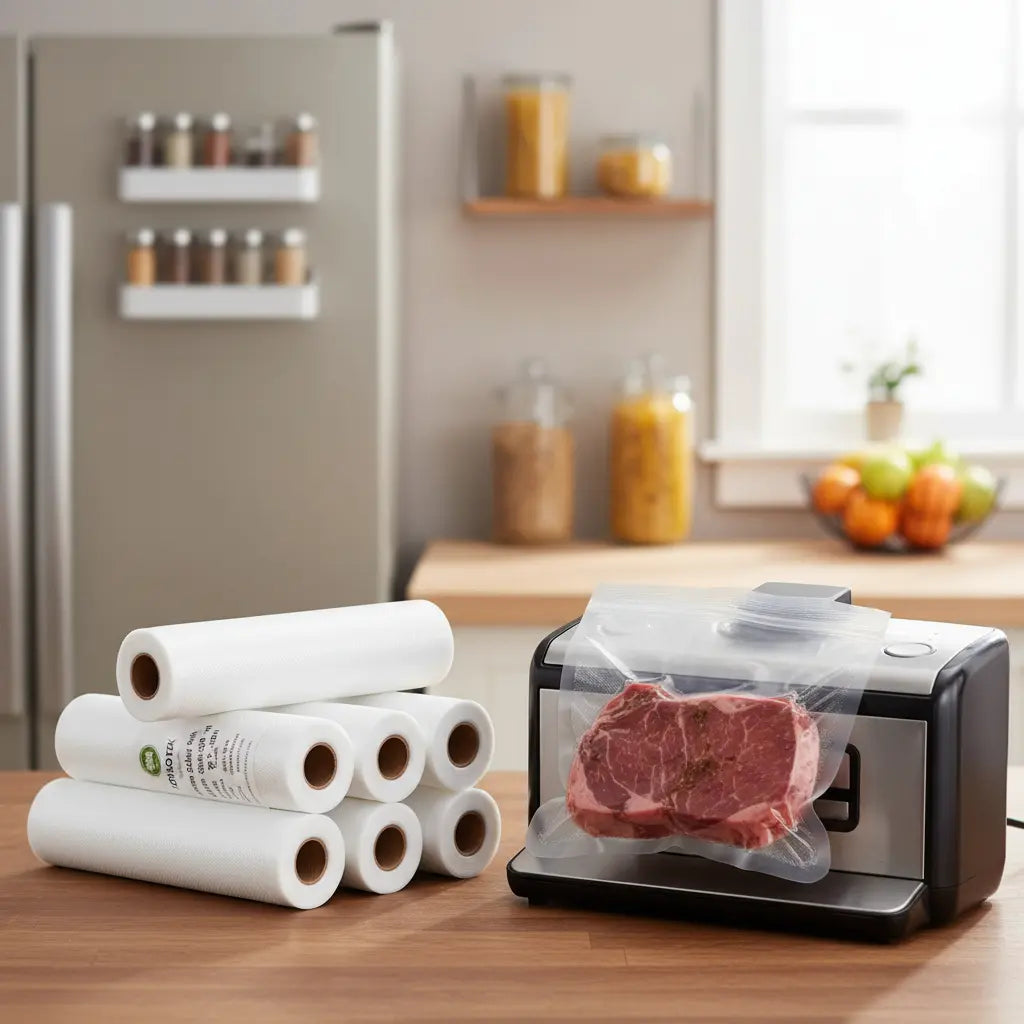 Rollo Bolsas Alimentos Sellado Al Vacío 28cm  300 cm